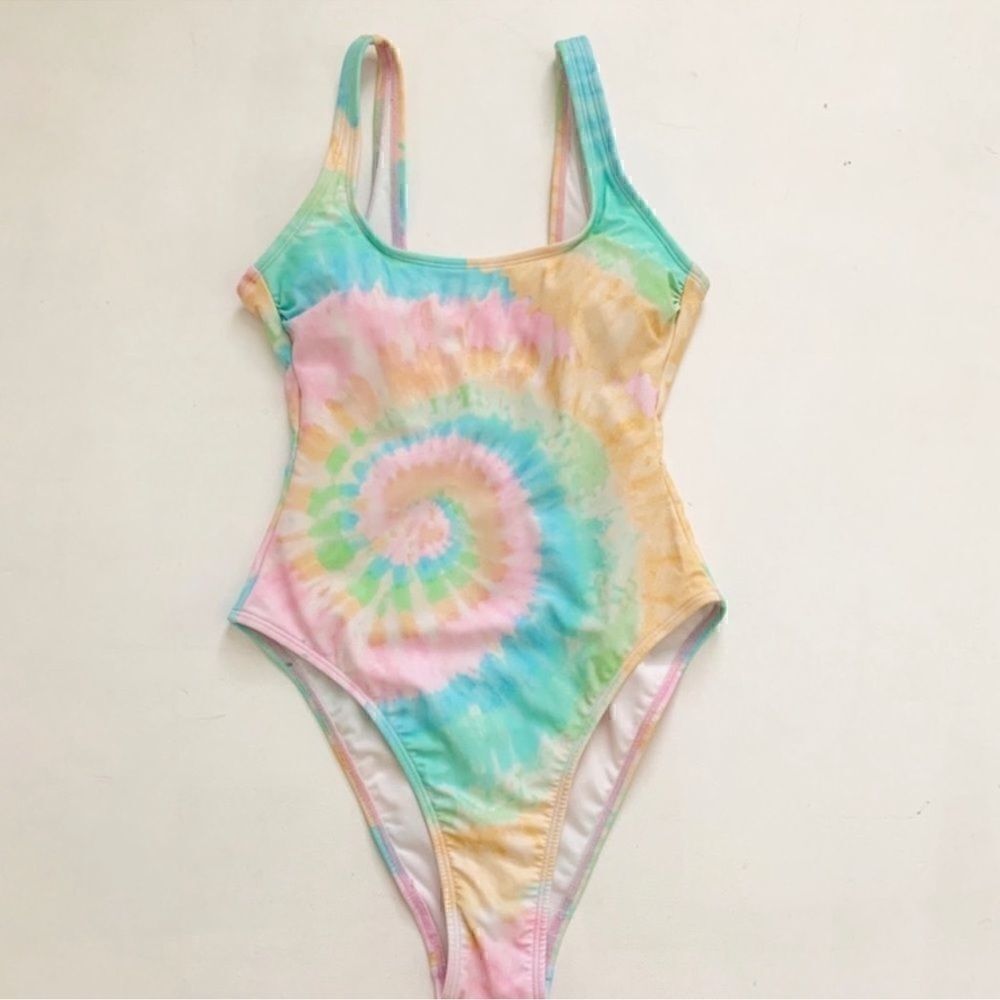 Stoney clover tie dye one piece swimsuit